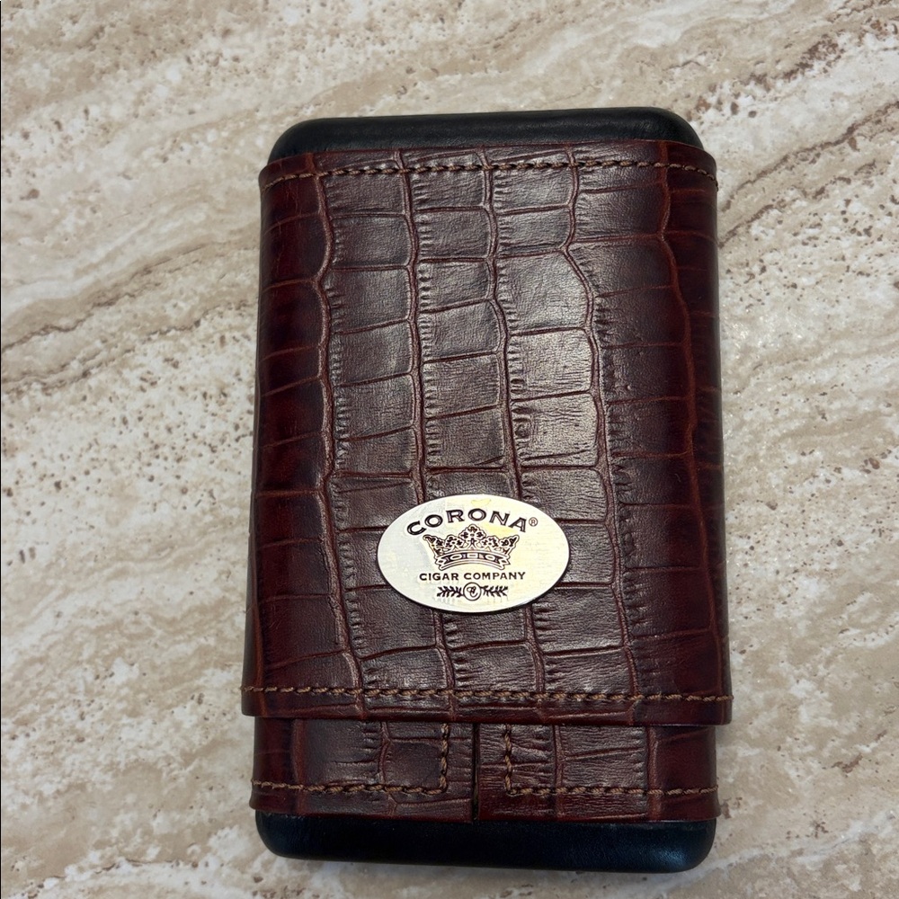 Vintage Cigar Case in Alligator Skin Leather by Corona Cigar Co.